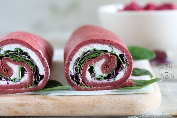 Rote-Bete-Rolle in der Mikrowelle