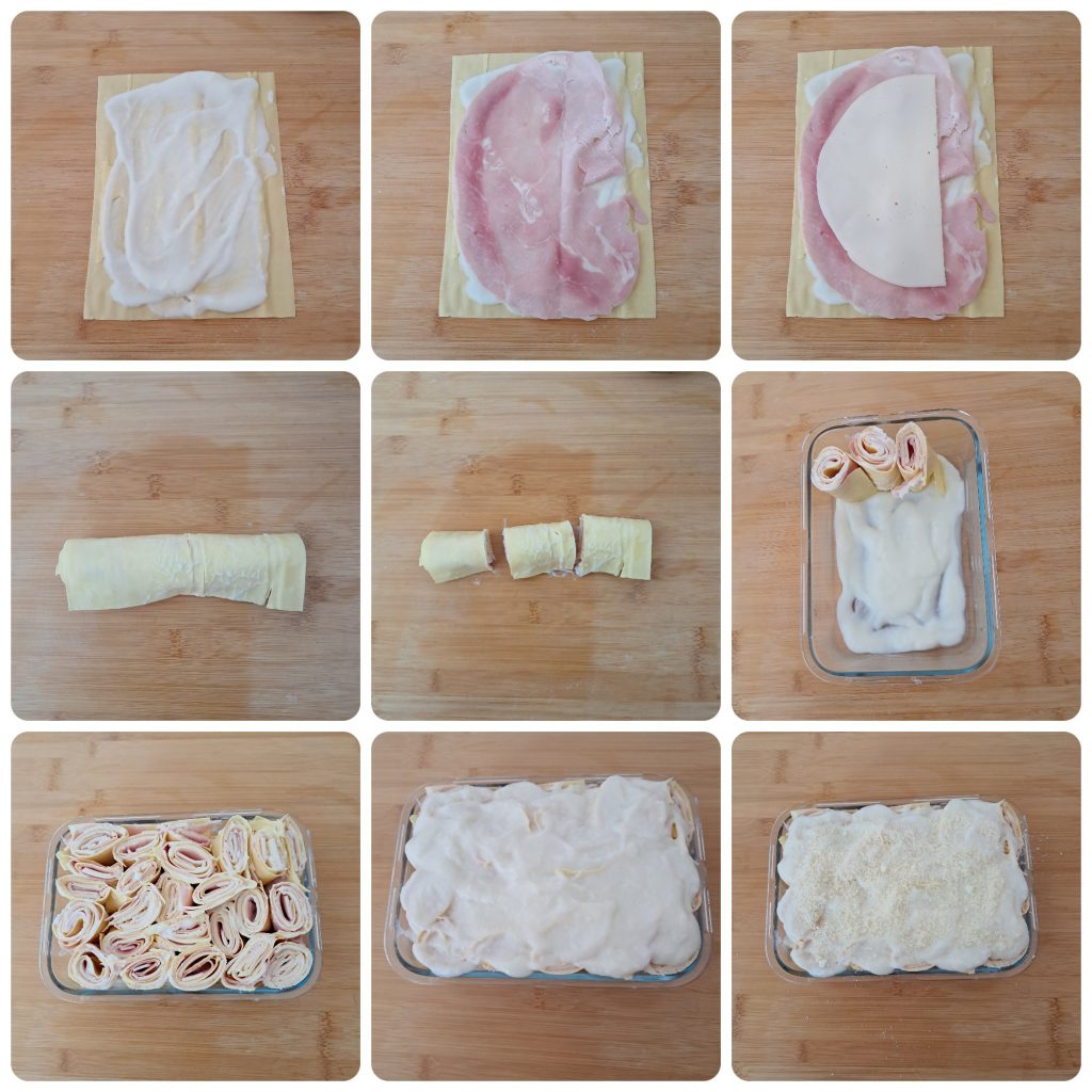 Lasagne-Röllchen