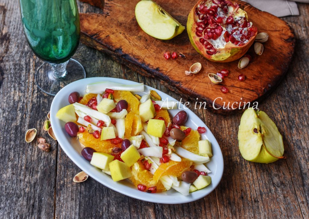Salat mit Fenchel, Orangen und Äpfeln