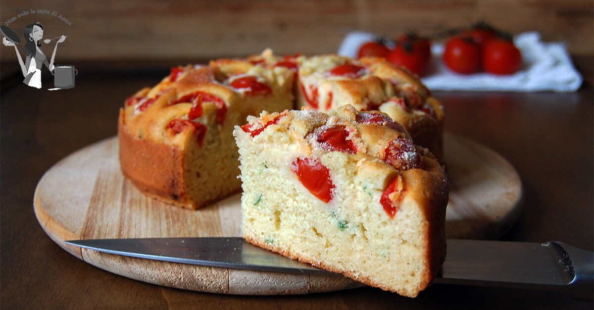 Salziger Wasserkuchen mit Kirschtomaten