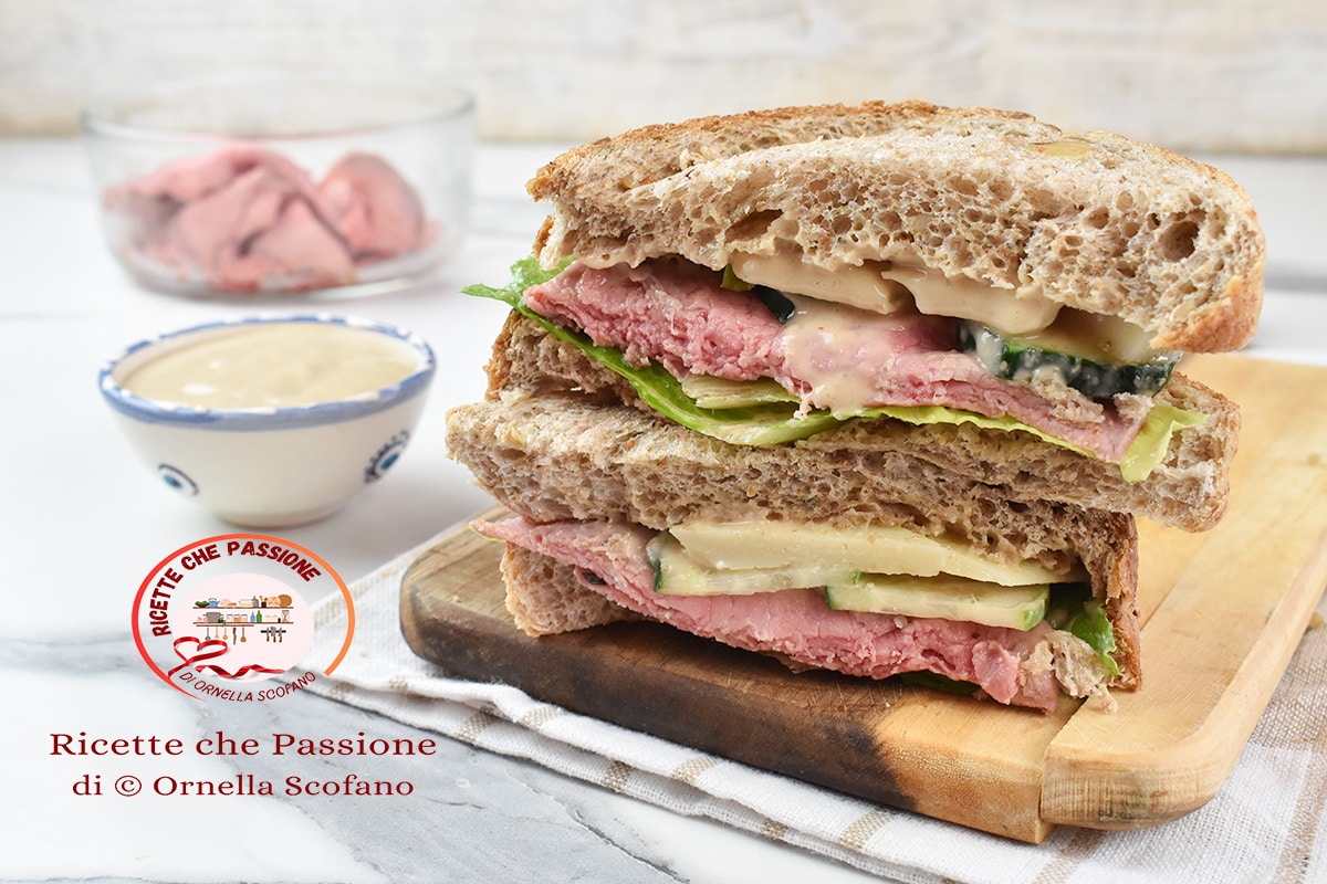 Sandwiches mit Kalbstafelspitz und Parmesan