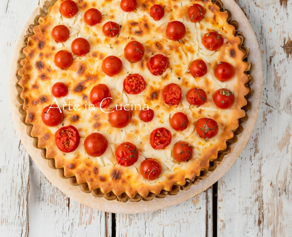 Schnelle Ricotta- und Tomatentarte