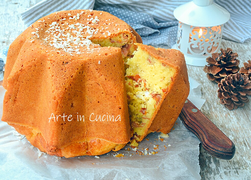 Schnelles gesalzenes Pandoro Vorspeise für Weihnachten