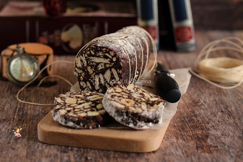 Die Schokoladensalami ohne Butter