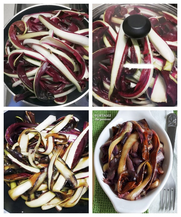 Schritt-für-Schritt-Rezept Radicchio in der Pfanne