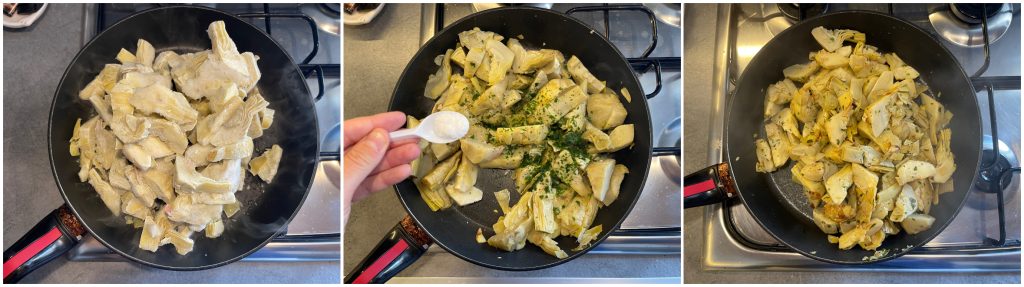 Hackbraten mit Artischocken