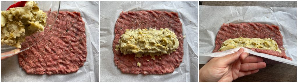 Hackbraten mit Artischocken