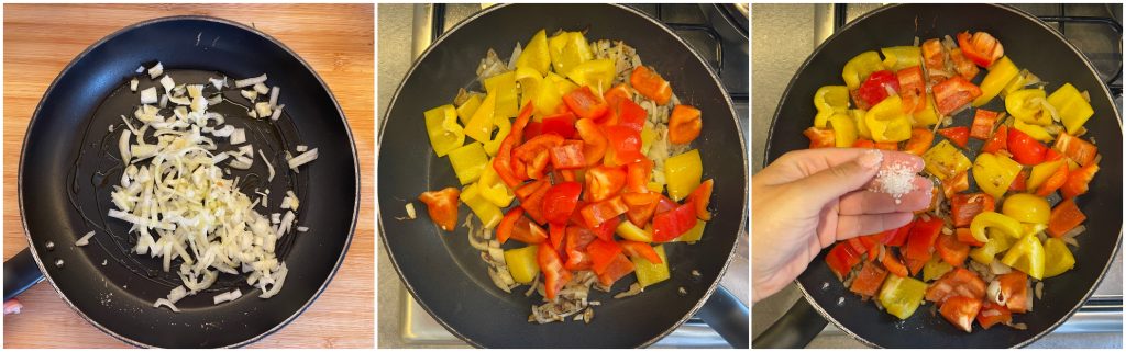 Hähnchenschenkel mit Paprika