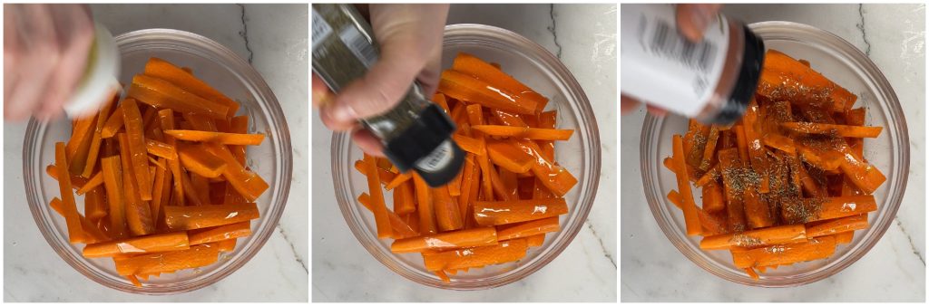 Karotten in der Heißluftfritteuse