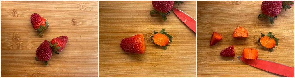 Obstsalat mit Erdbeeren ohne Zucker