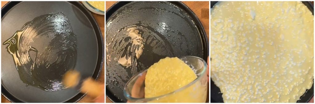 Omelett mit Hüttenkäse in der Mikrowelle