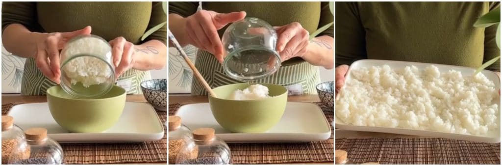Sushi-Reis im Glas gekocht