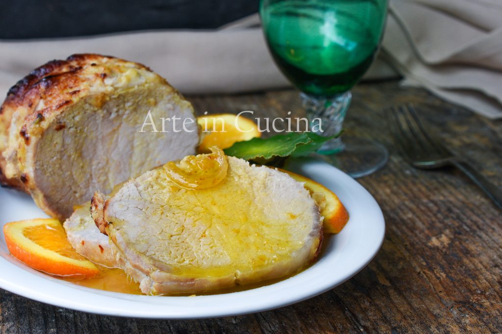 Schweinelende mit Orange und Soße