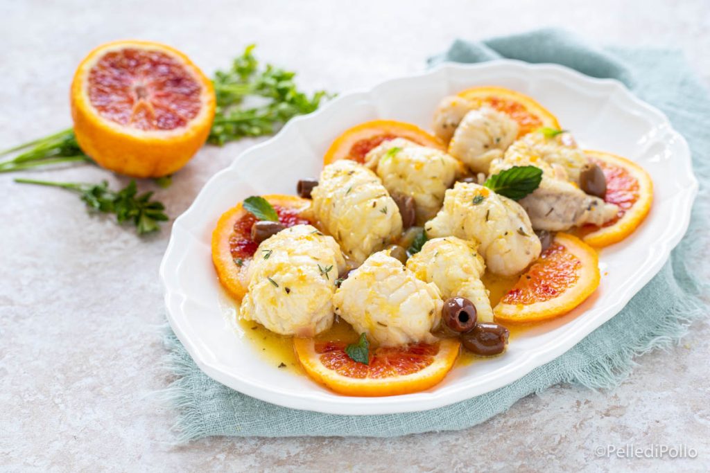 Seeteufel mit Orange