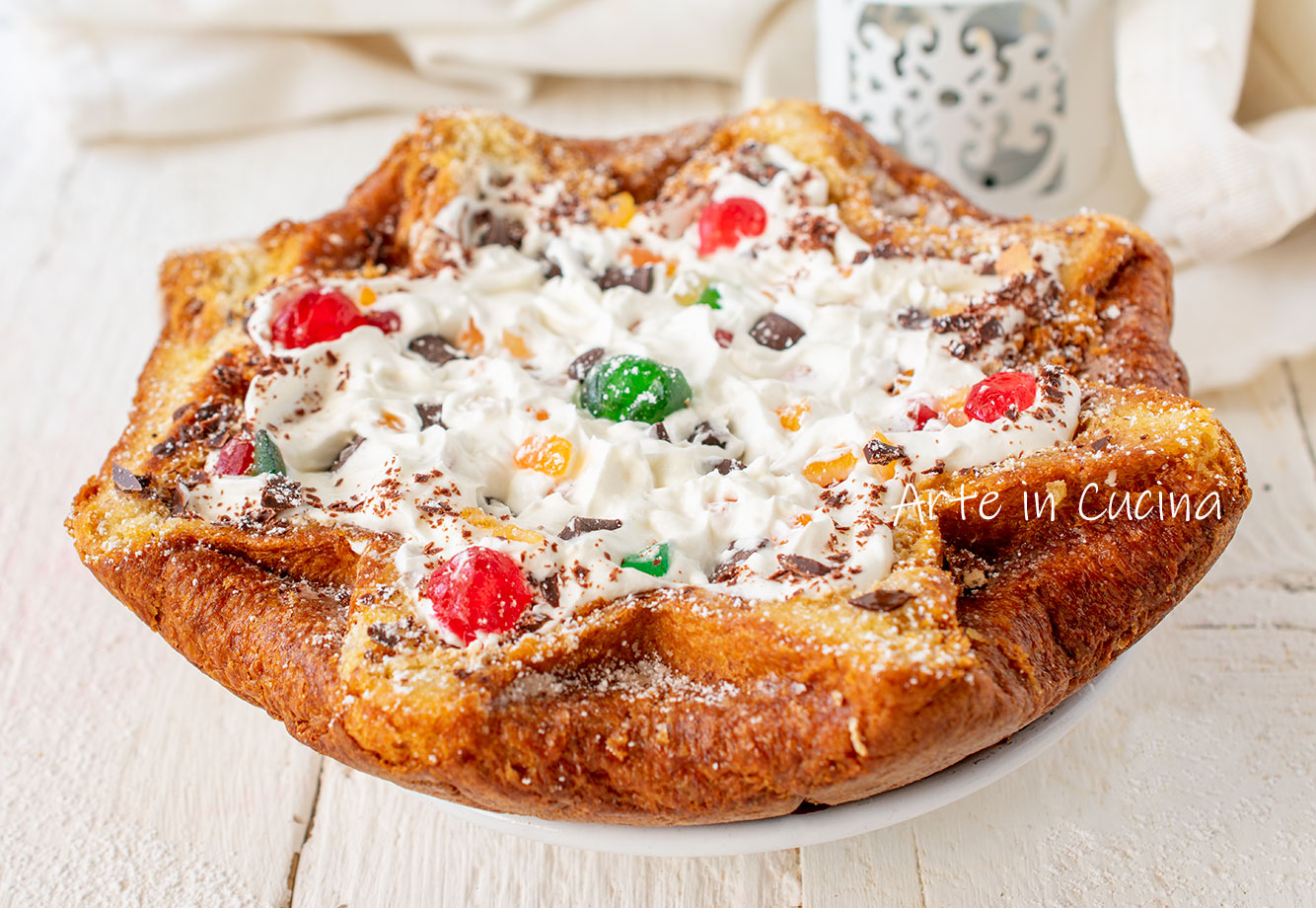 Sizilianische Cassata-Pandoro-Stern