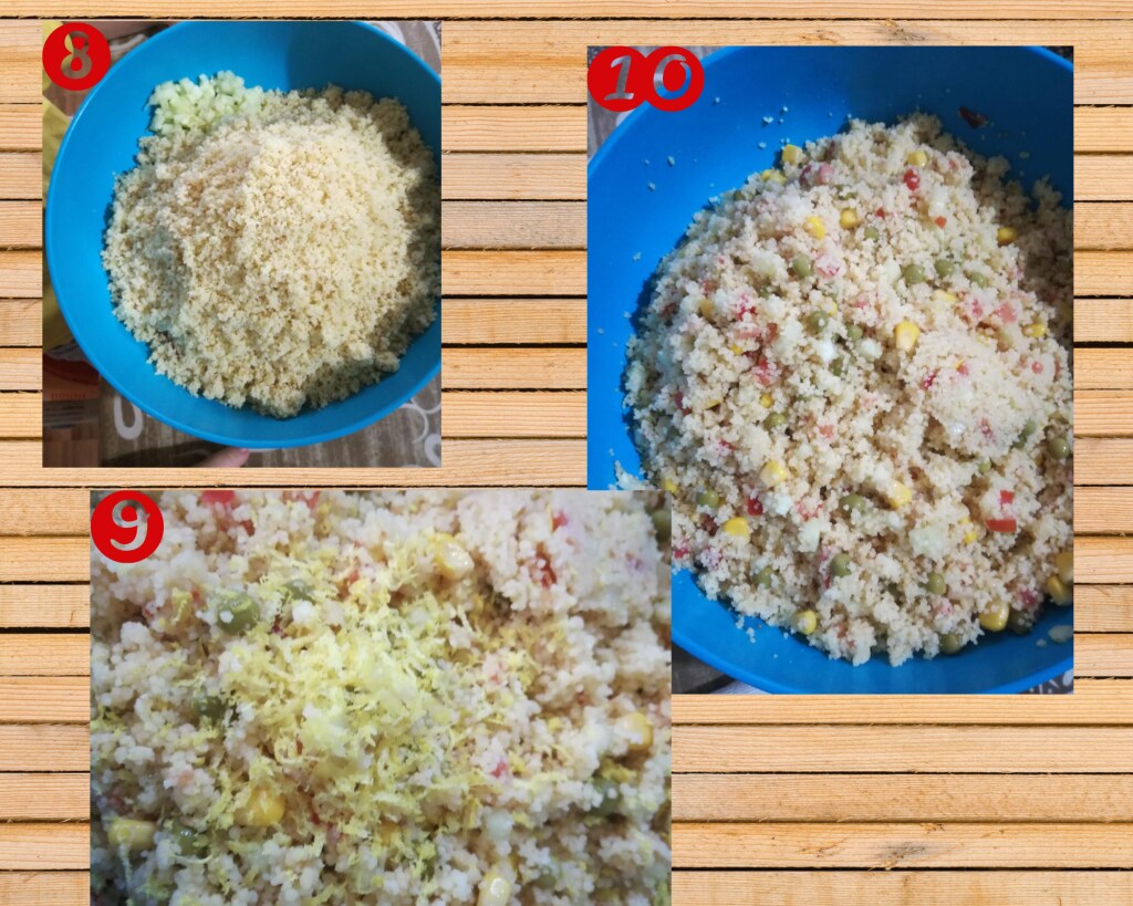 sommerlicher Couscous Zubereitung