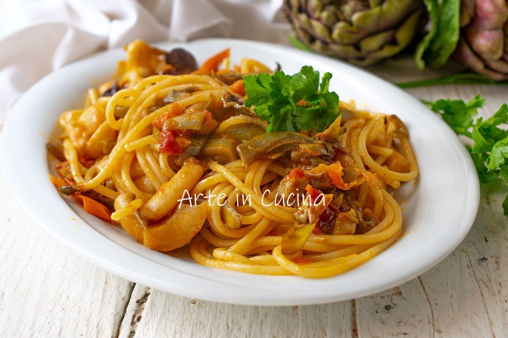 SPAGHETTI SEPPIE und ARTISCHOCKEN