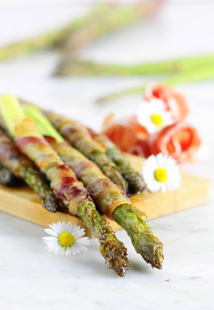 Spargel und Speck aus dem Ofen