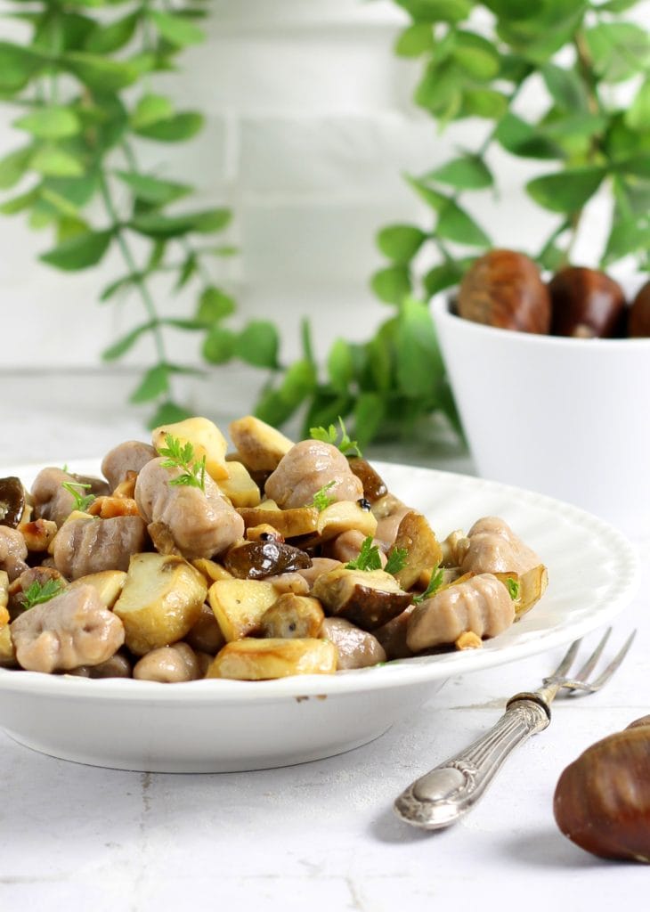 Kastanien- und Steinpilzgnocchi
