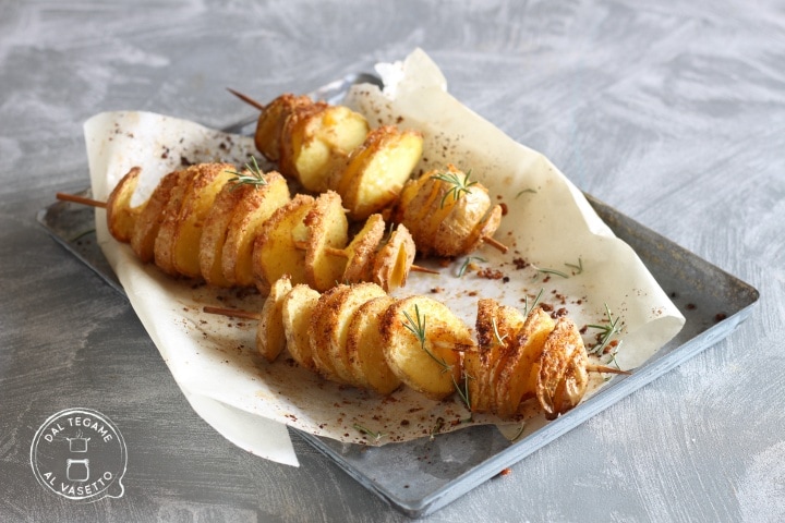Spiral-Kartoffeln in der Heißluftfritteuse