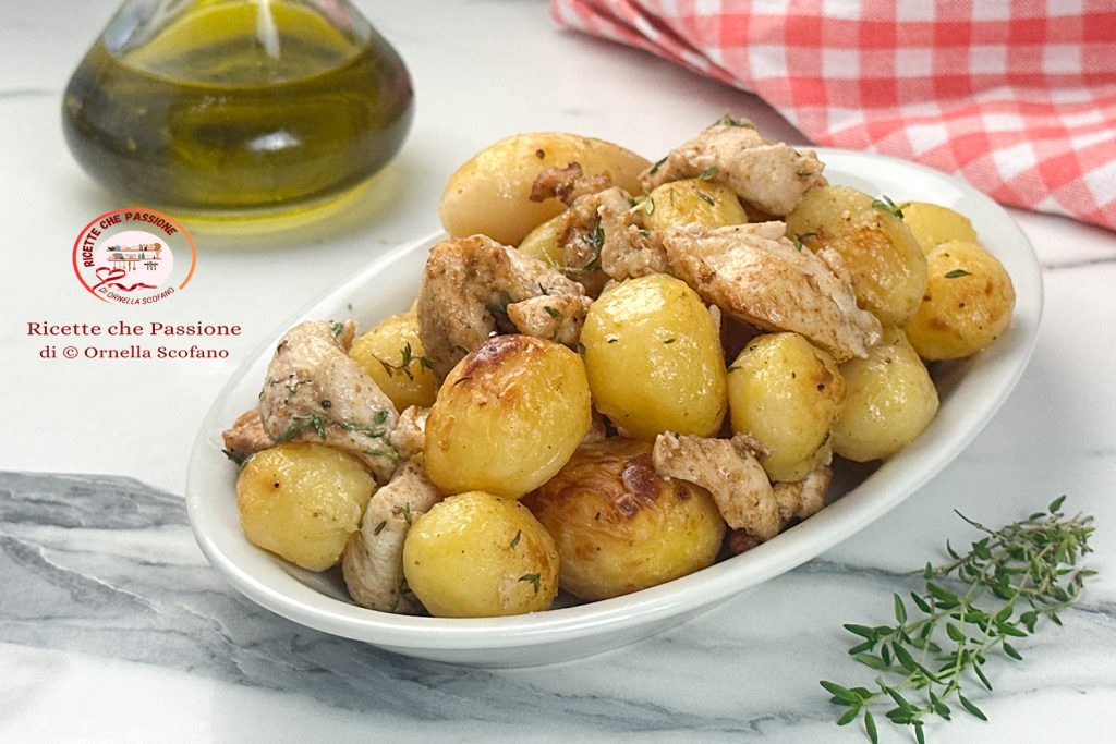 Rezept Hähnchen mit Kartoffeln in der Heißluftfritteuse