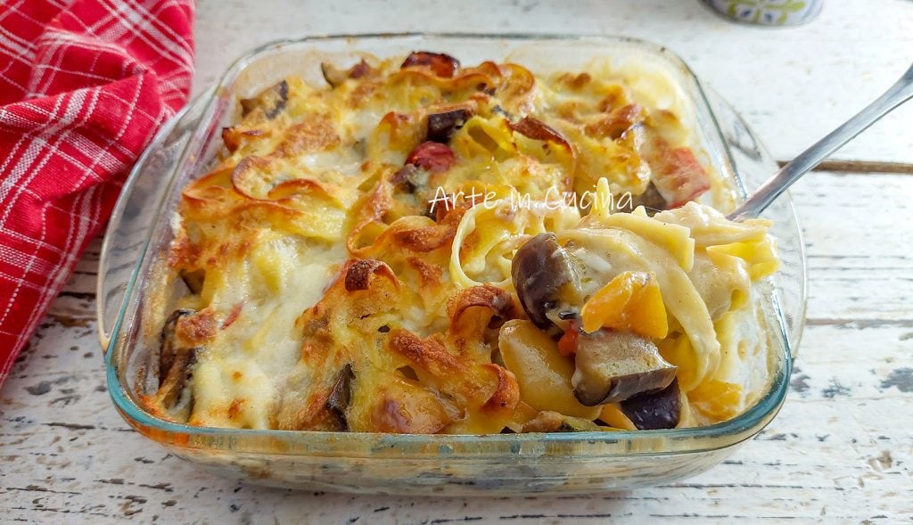 TAGLIATELLE mit GEMÜSE ohne Tomaten im Ofen