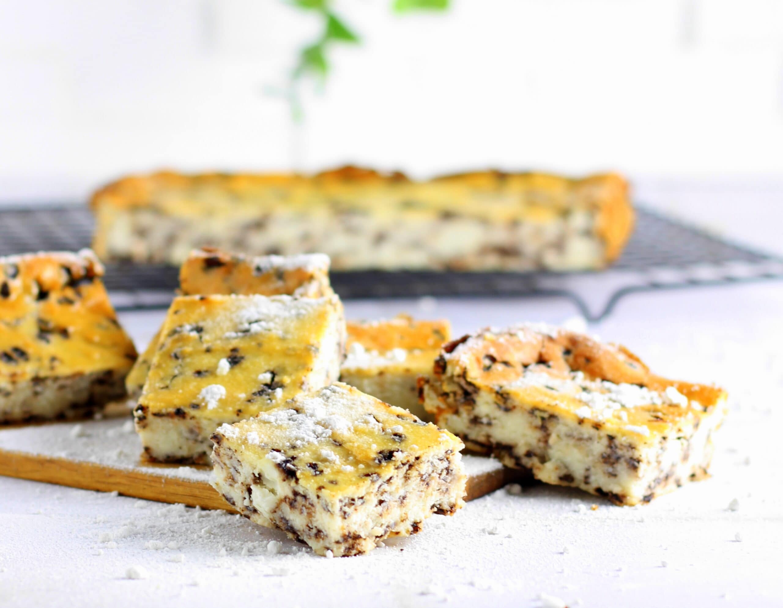 Kalter Ricotta- und Schokoladenkuchen