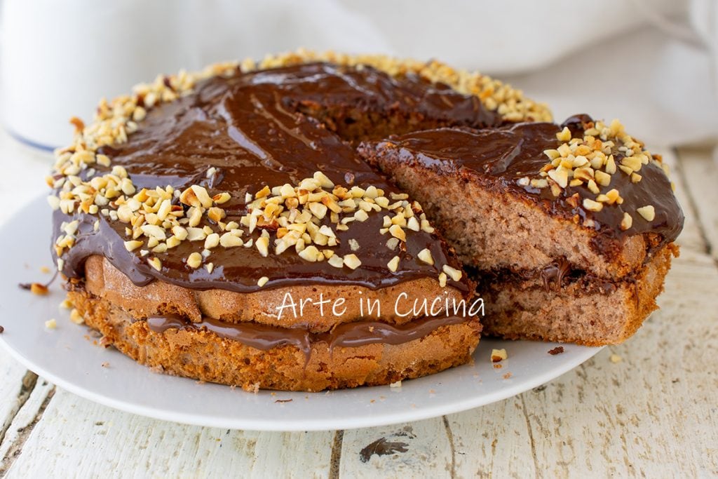 Nutella- und Schokoladenkuchen ohne Butter locker