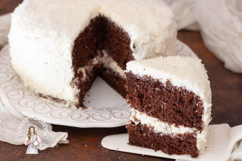 Super weicher Schoko-Kokos-Kuchen