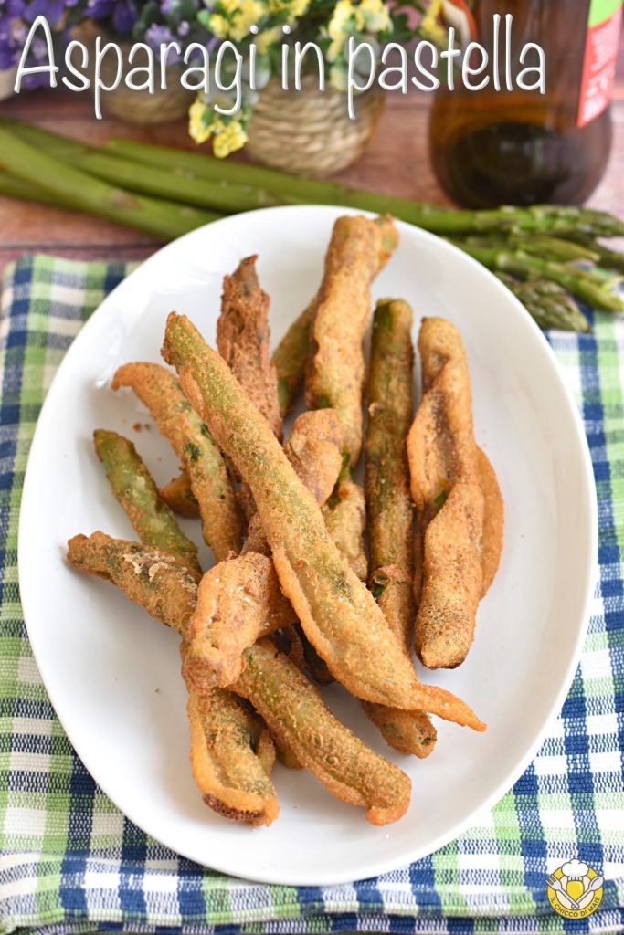 v_ frittierte Spargel in Bierteig, ein leckeres Rezept zum Kochen von Spargel, auch glutenfrei, il chicco di mais