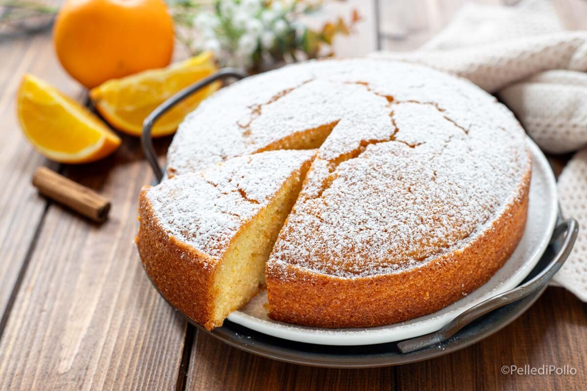 Vegane Orangetorte