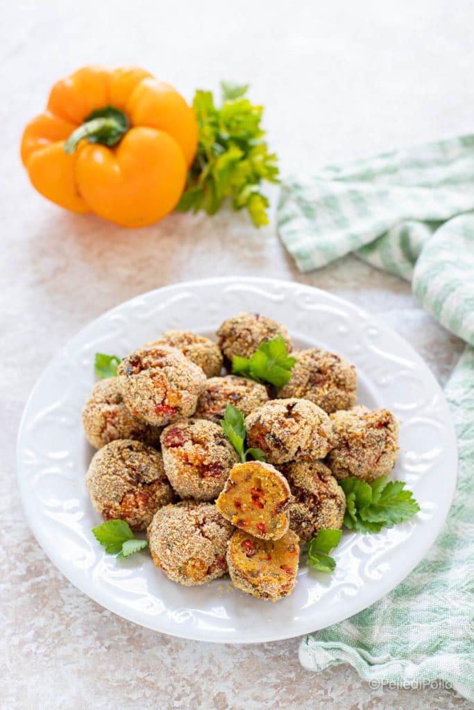 vegetarische Paprikafrikadellen