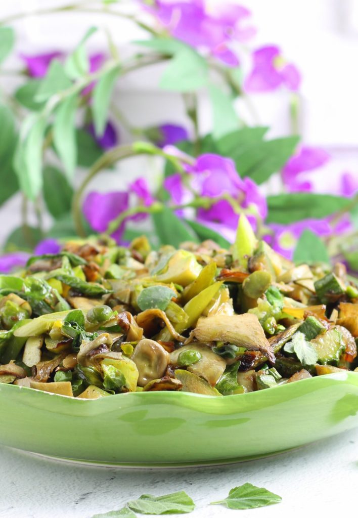 Vignarola mit Spargel und römischen Zucchini