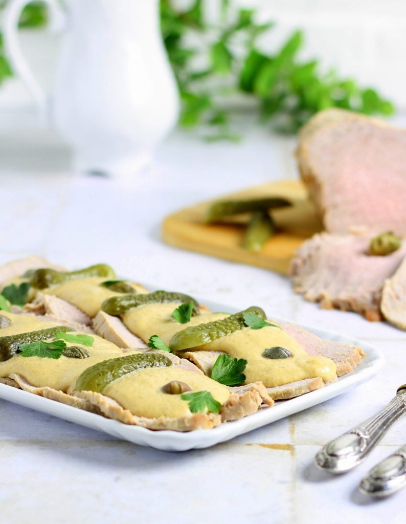 Vitello tonnato im Schnellkochtopf gekocht