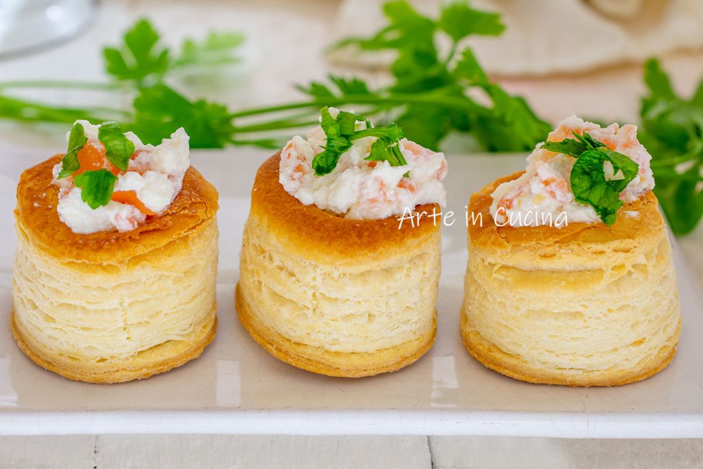 Vol-au-vent Lachs und Philadelphia