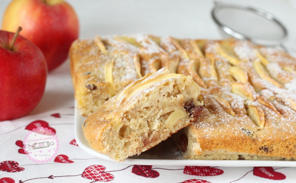 VOLLKORN-APFELKUCHEN MIT ROSINEN weich, leicht und superlecker