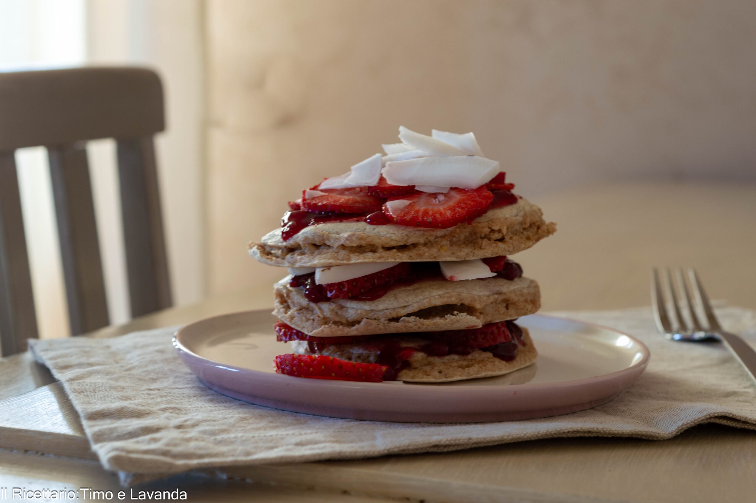 Vollkornpfannkuchen ohne Zucker