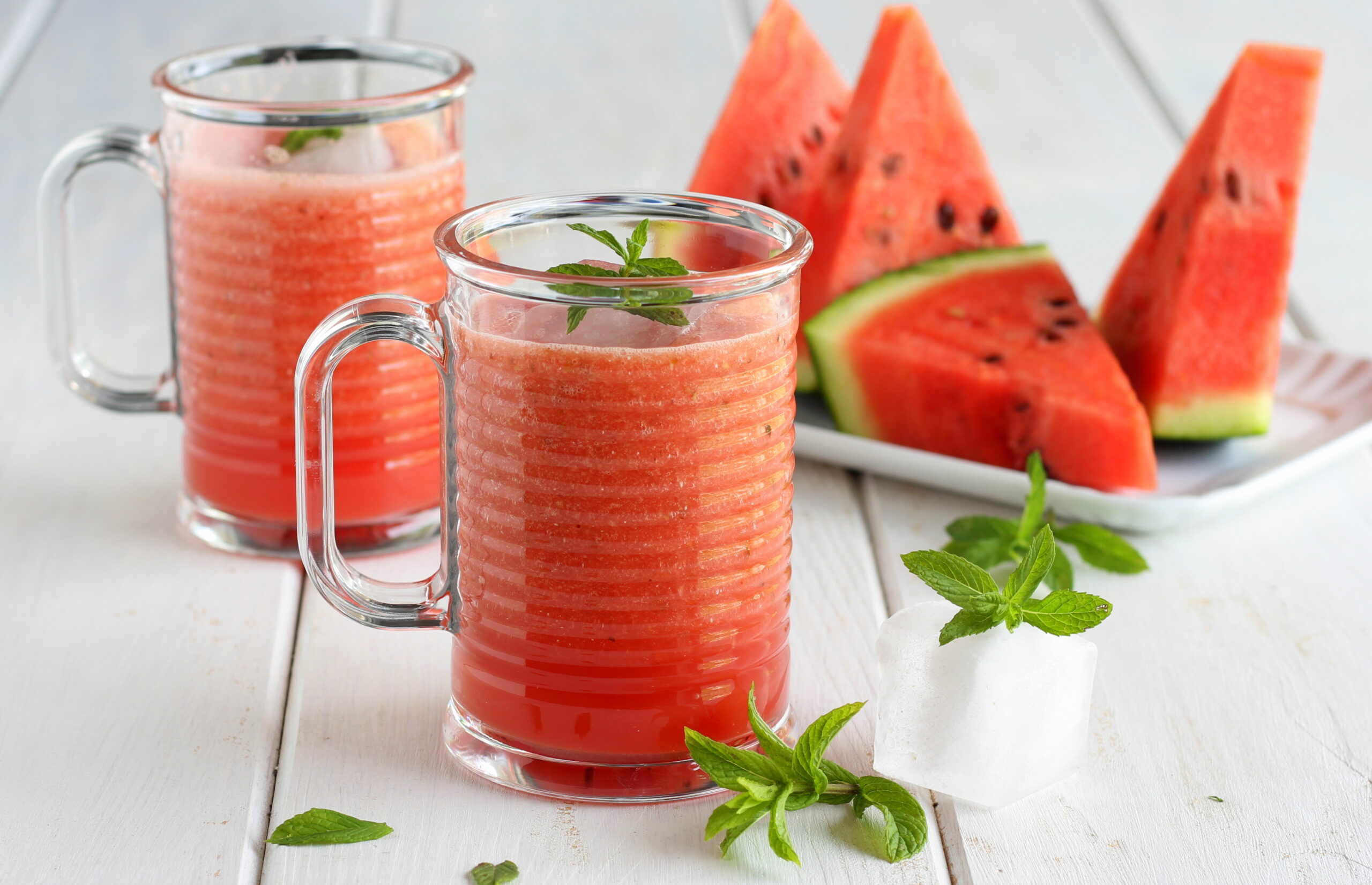 Frisches Wassermelonengetränk