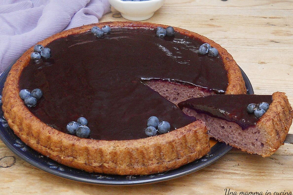 Weiche Blaubeertorte