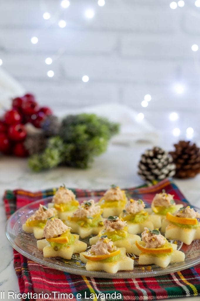 weiße Polenta Canapés