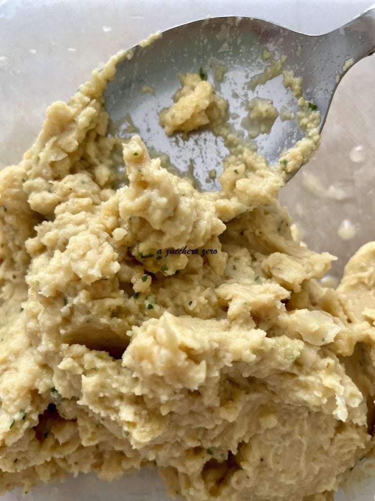 zerkleinerte Kichererbsen