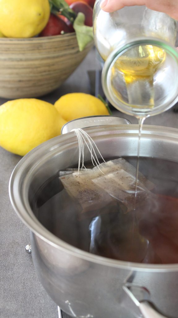 Zitronensirup zur Bereicherung der Teeherstellung