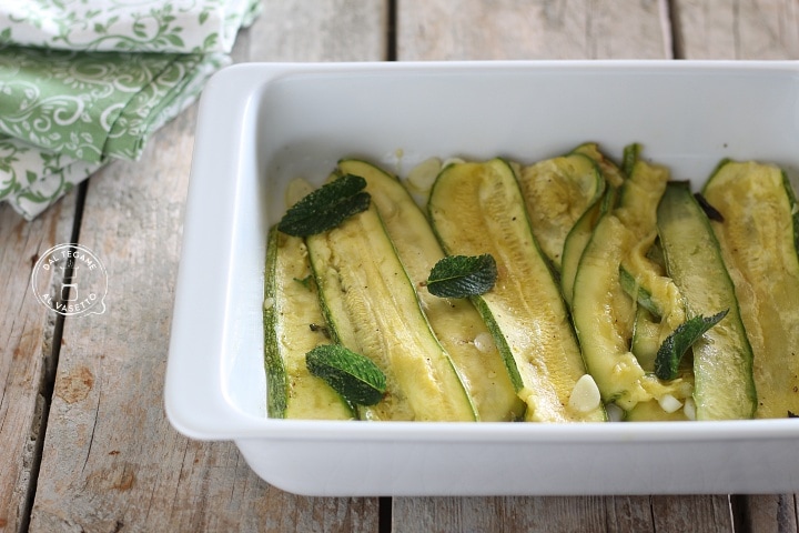 Zucchini Scapece in der Mikrowelle