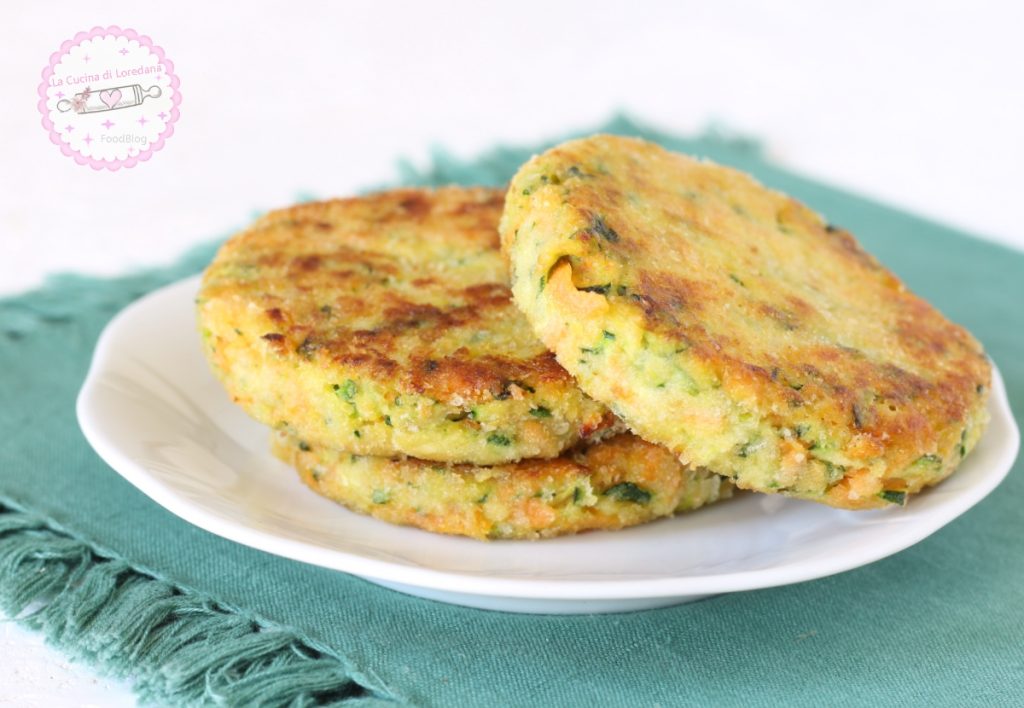Zucchini und Karotten Burger