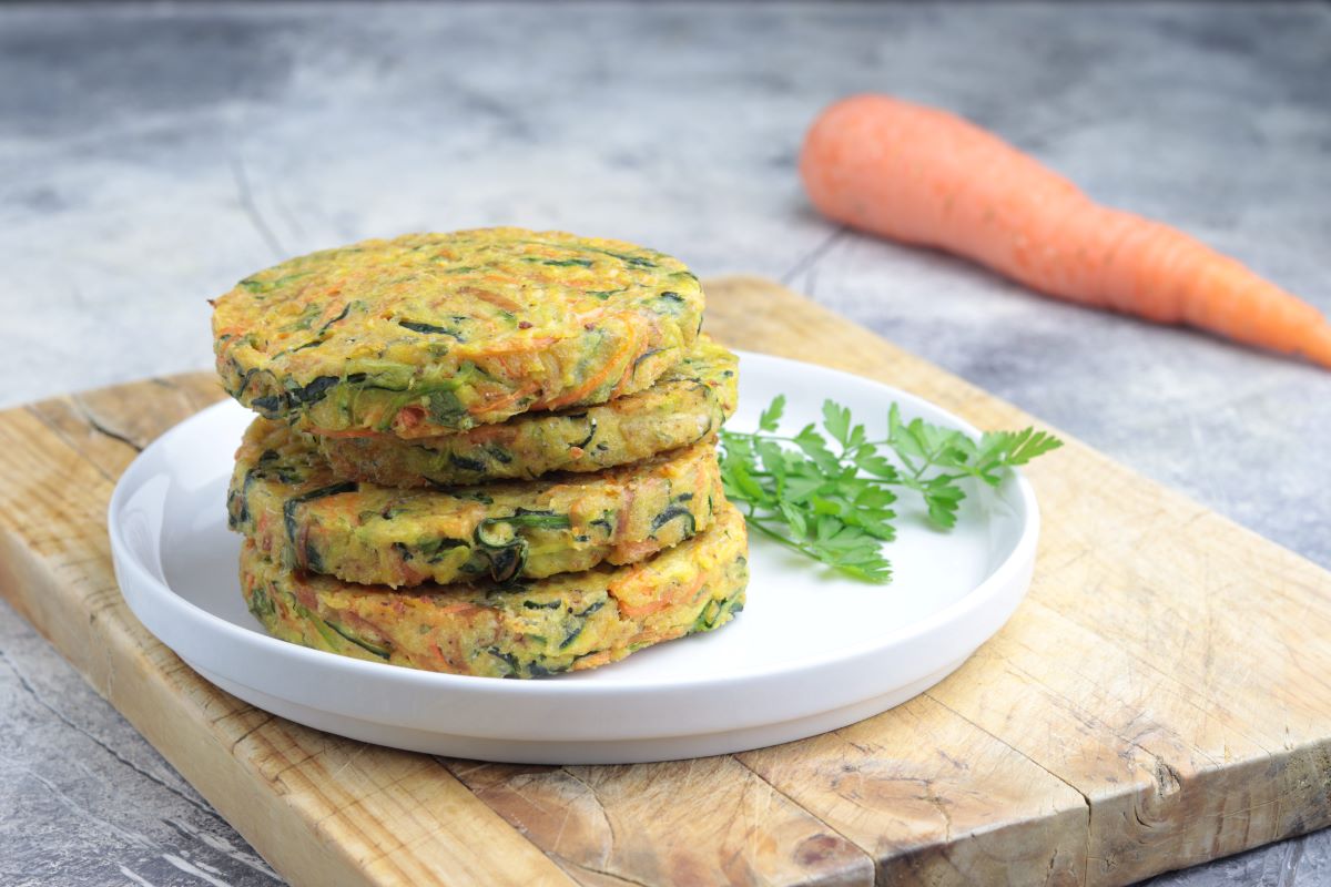Rezept für Zucchini- und Karottenburger aus dem Ofen