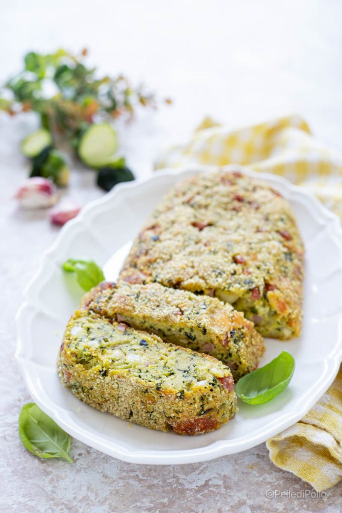 Zucchini-Hackbraten im Ofen