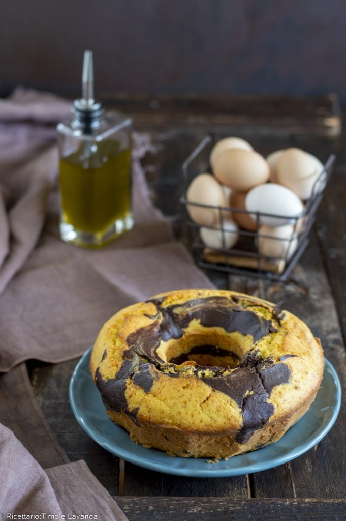 zweifarbiger Kuchen ohne Butter