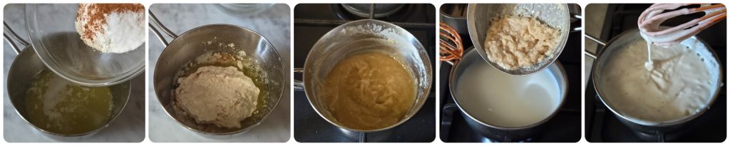 Béchamelsauce für den gebackenen Kürbis-Auflauf