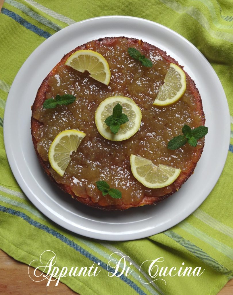 Gekochter Zitronenkäsekuchen