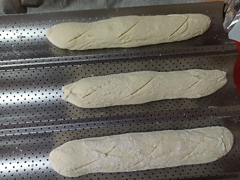 baguette im Aufgehen